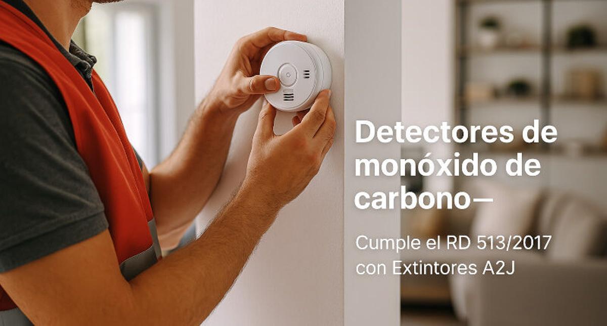 Detectores de monóxido de carbono.