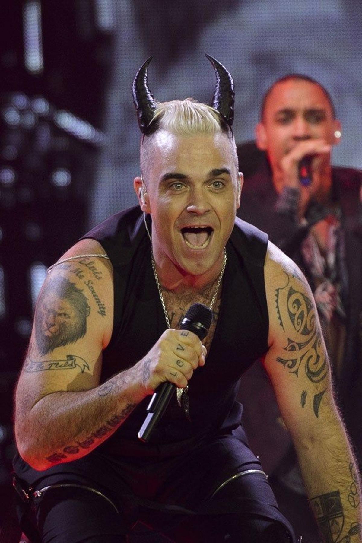 Robbie Williams dijo de sí mismo que está 'muy loco'