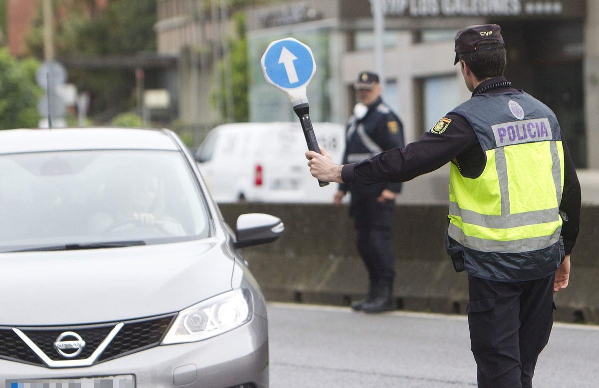 Control de la Policía Naciona