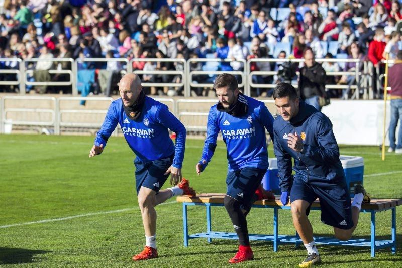 Entrenamiento de puertas abiertas del Real Zaragoza