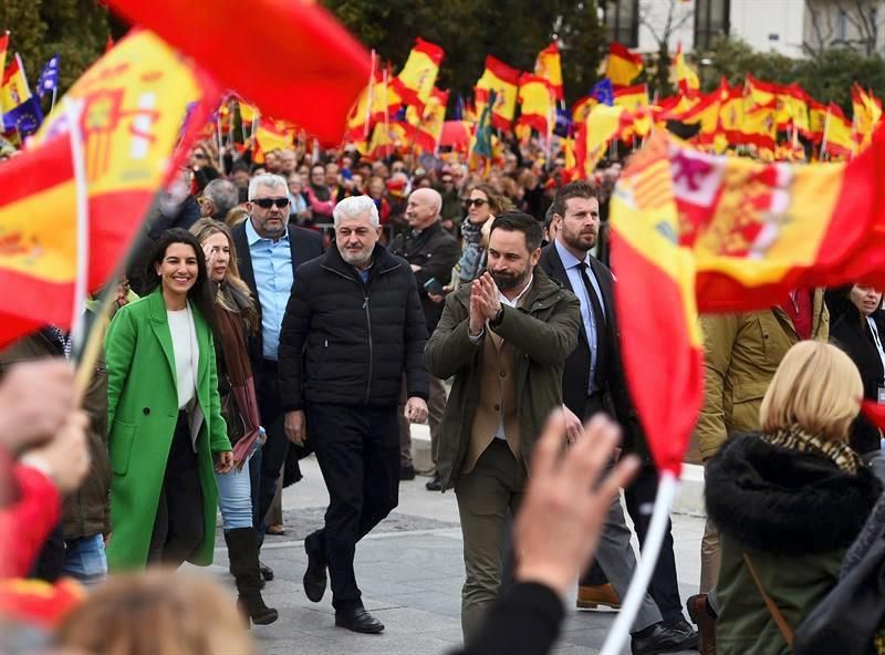 Manifestación en Madrid contra Pedro Sánchez