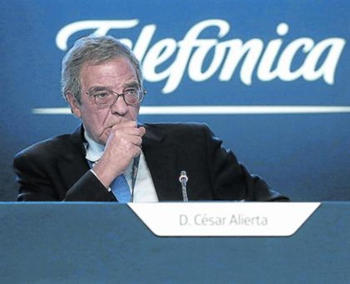 César Alierta, president de Telefónica i del CEC.