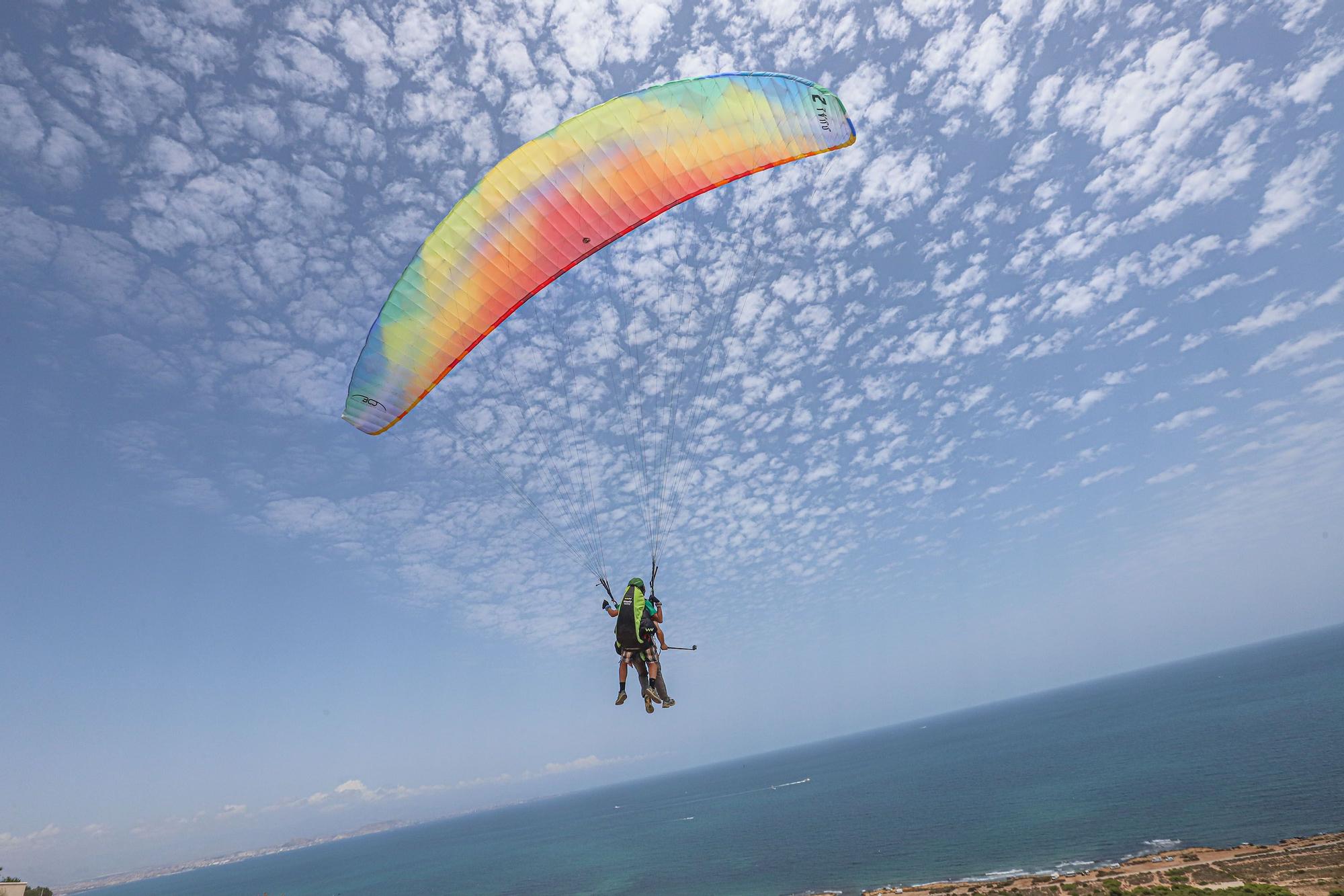 Lanzamiento en parapente en Santa Pola