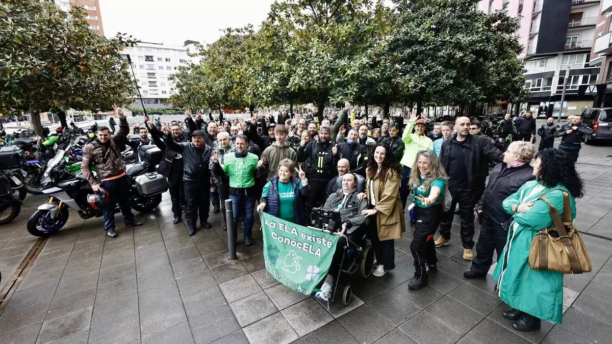 Marcha motera por los enfermos de ELA