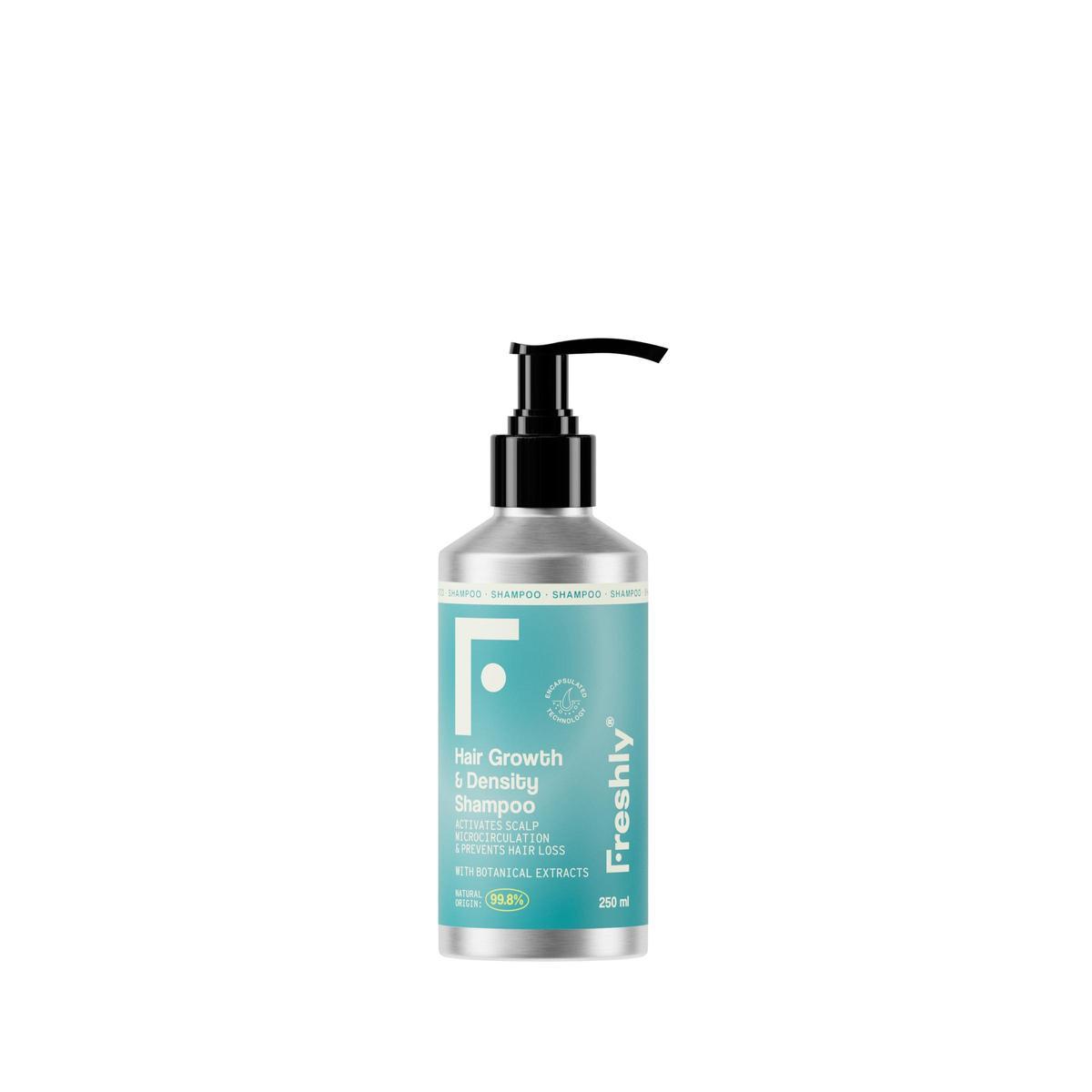 Hair Growth &amp; Density Sahampoo de Freshly Cosmetics.