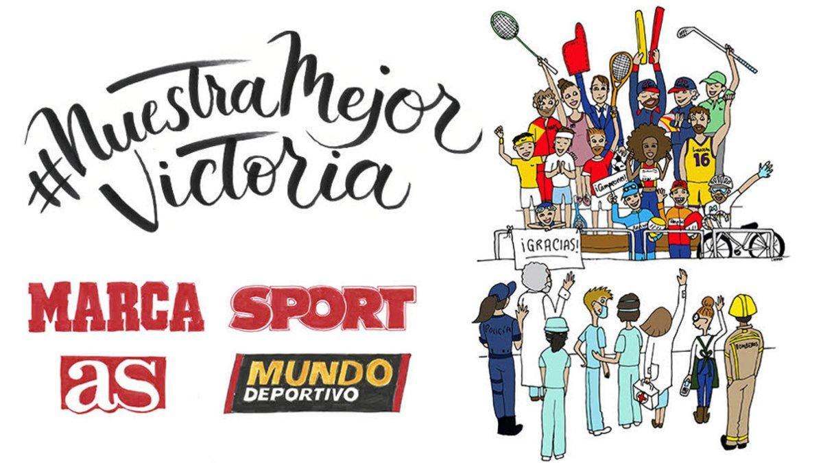 #Nuestramejorvictoria ofrece una edición histórica de los cuatro diarios deportivos