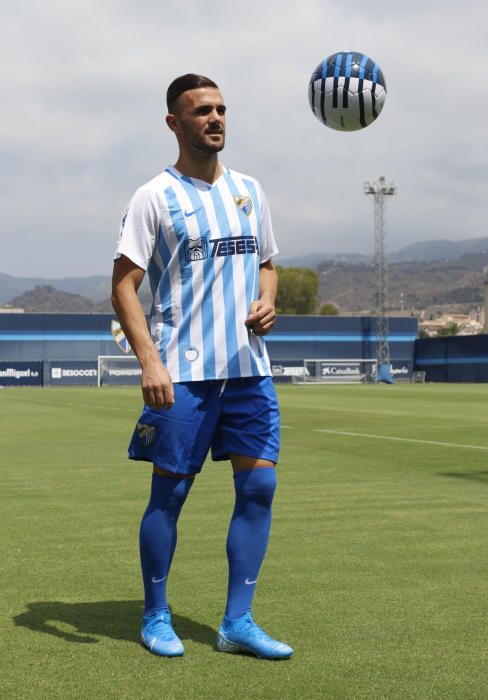 El Málaga CF presenta a Sadiku , González, y Benkhemassa