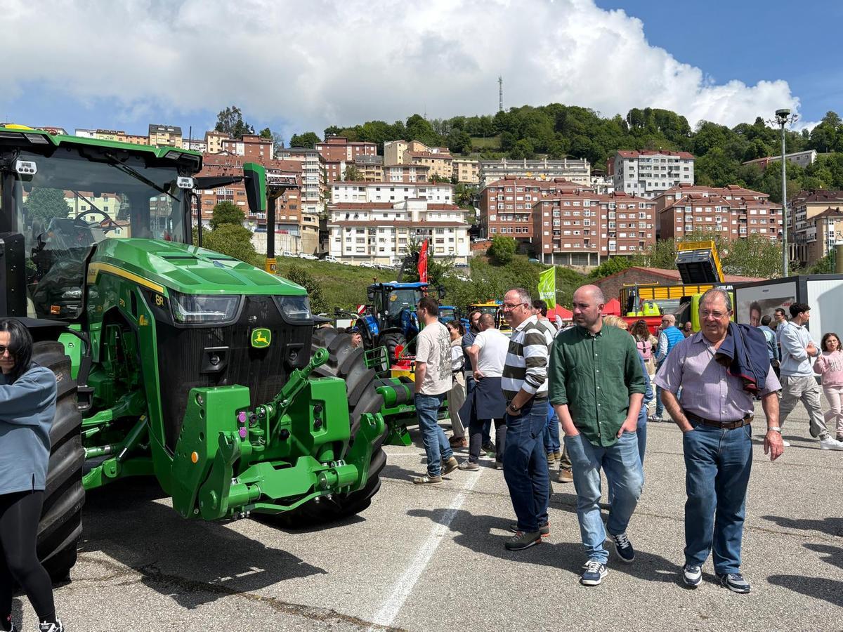 Lleno en el primer día de la Feria de Muestras de Tineo Lleno en el primer día de la Feria de Muestras de Tineo