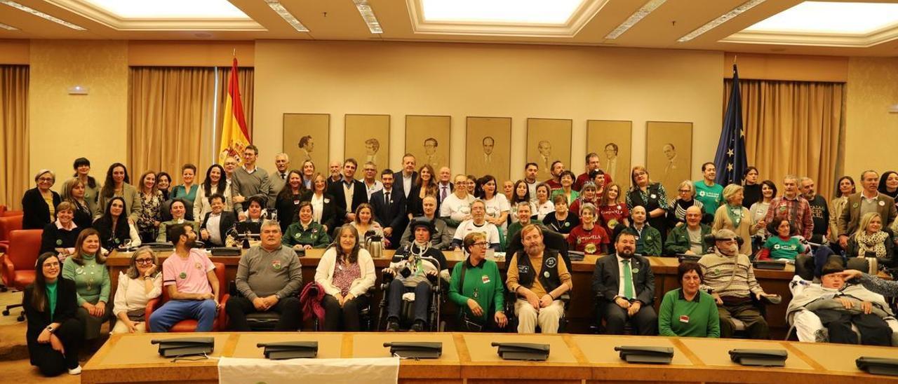 Los enfermos de ELA en el congreso.