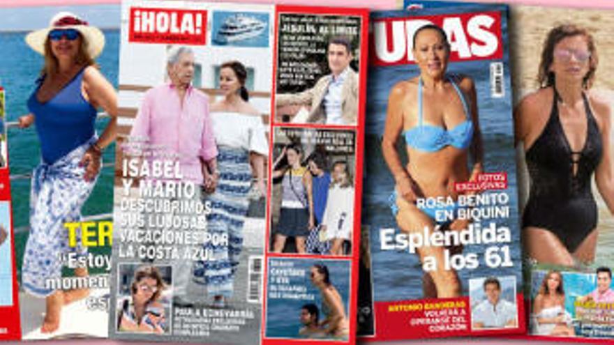 Las portadas de la prensa rosa.