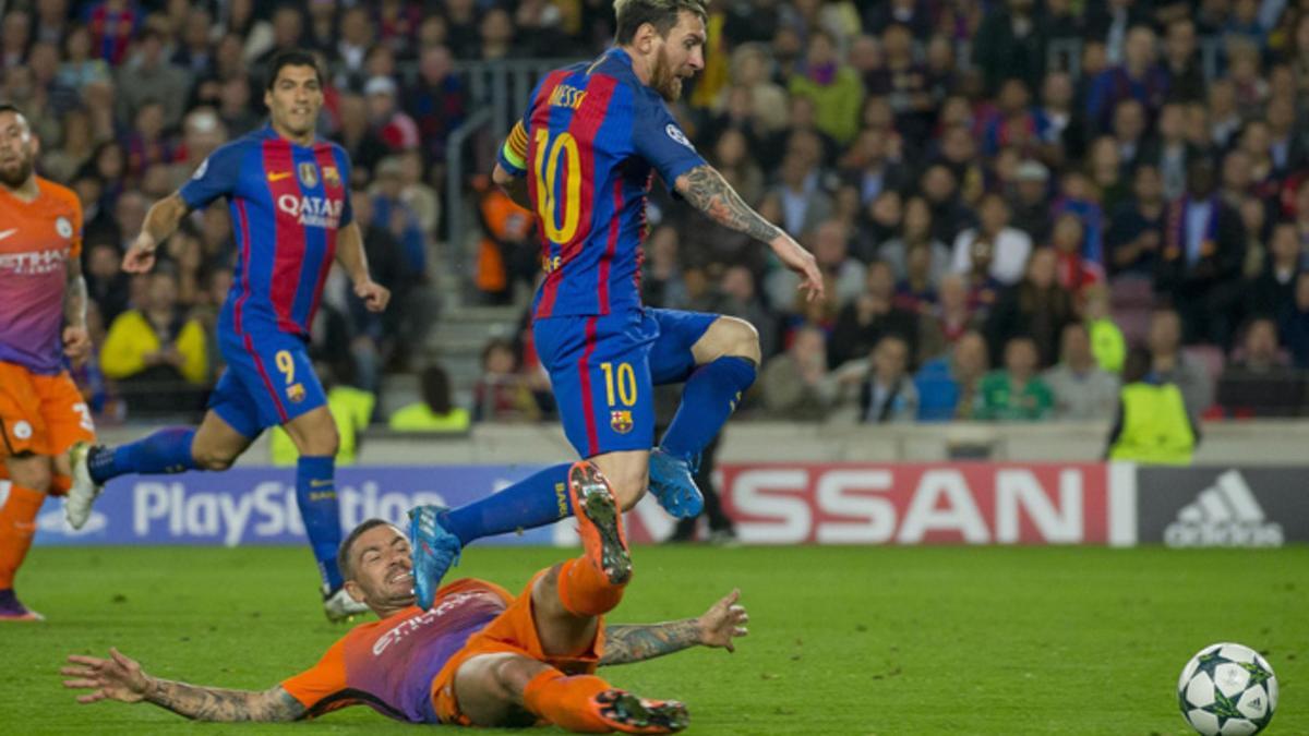 Messi, una de las grandes esperanzas del FC Barcelona este martes contra el Manchester City en el Etihad Stadium