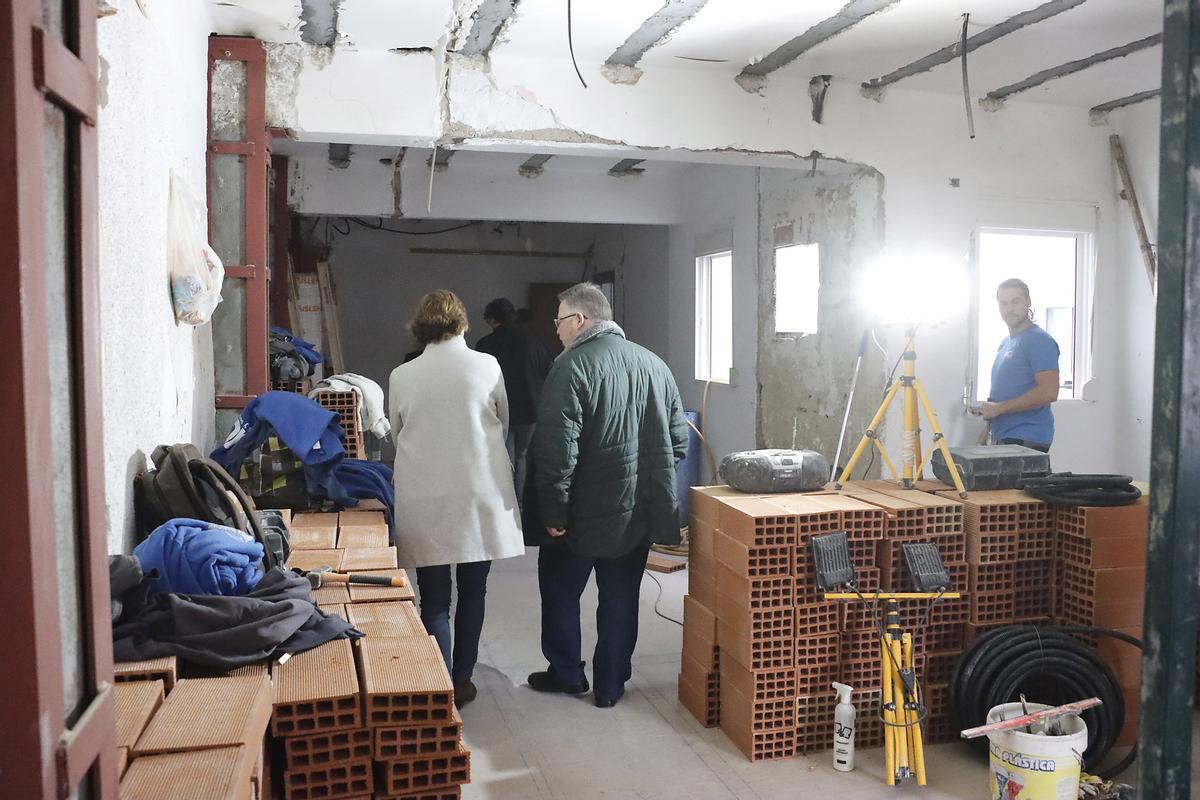 Obras en viviendas sociales  de Hostalets en Puçol.