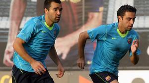 Deco compartió vestuario con Xavi