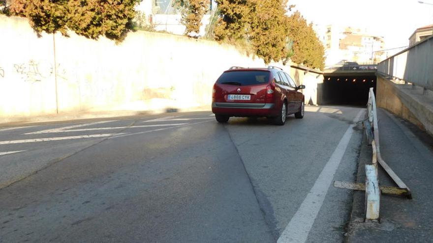 El túnel del carrer Indústria es talla al trànsit durant cinc setmanes