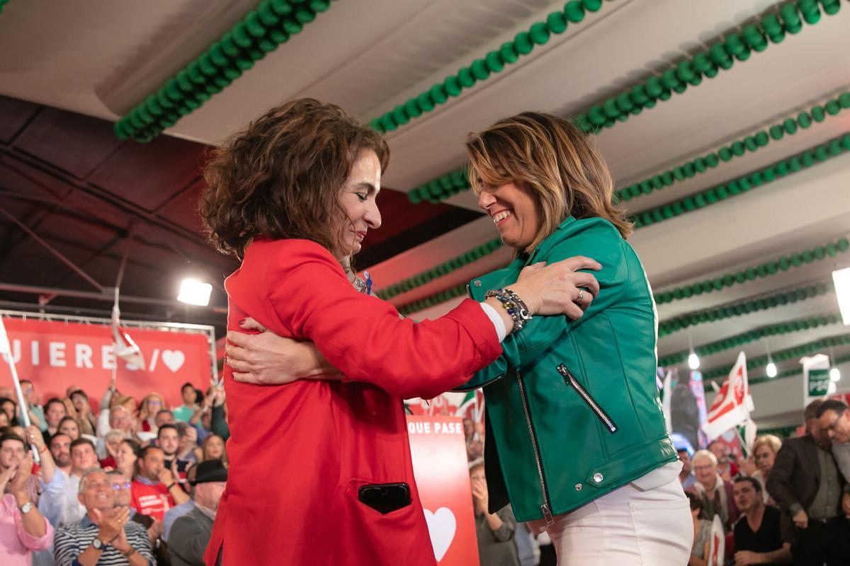 María Jesús Montero con Susana Díaz