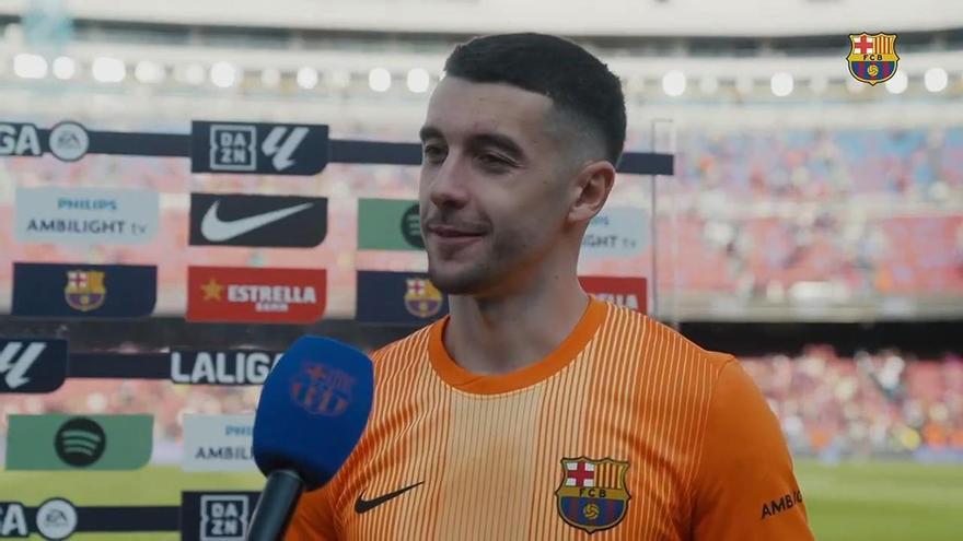 خوان غارسيا يحقق الشباك النظيفة للمرة الخامسة عشرة ويبرز مع برشلونة قبل الانضمام للمنتخب الإسباني