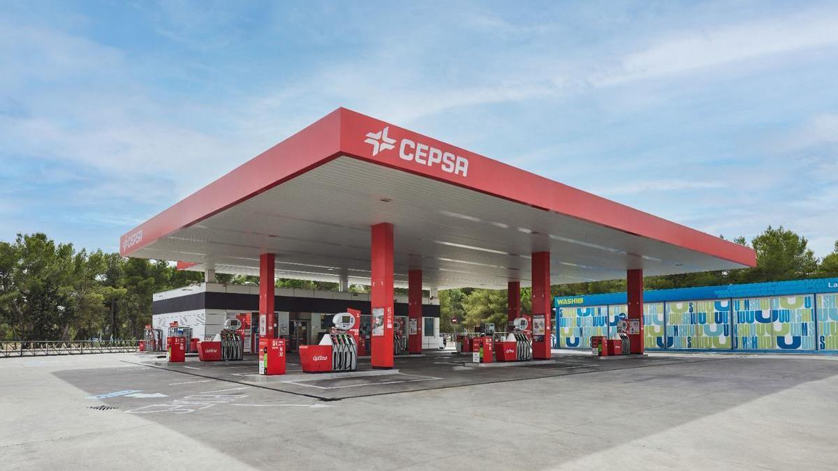 Una estación de servicio de Cepsa.