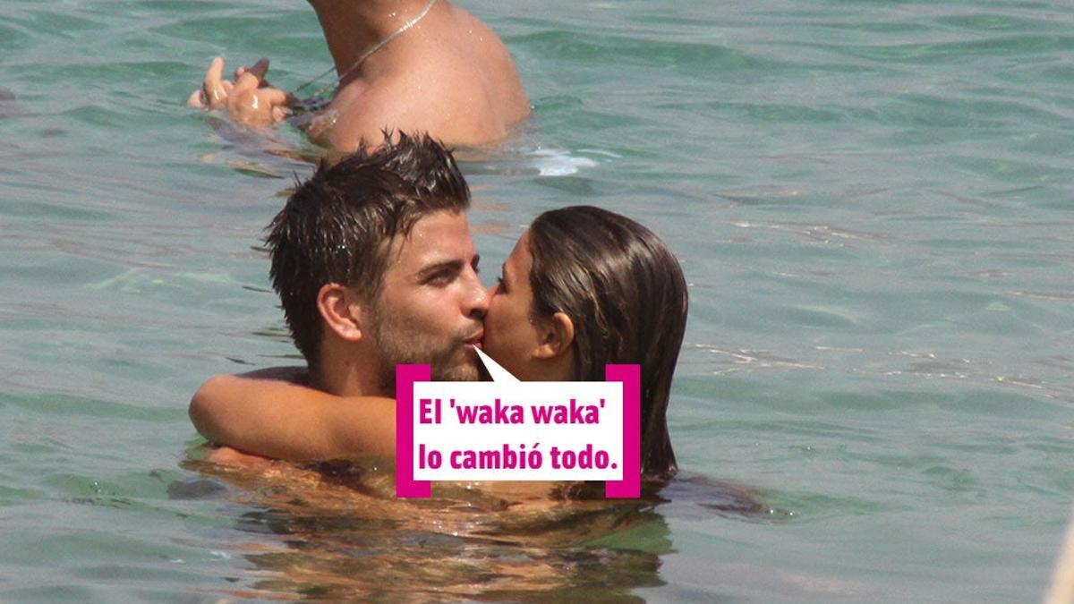 Gerard Piqué y Nuria Tomás cuando eran novios