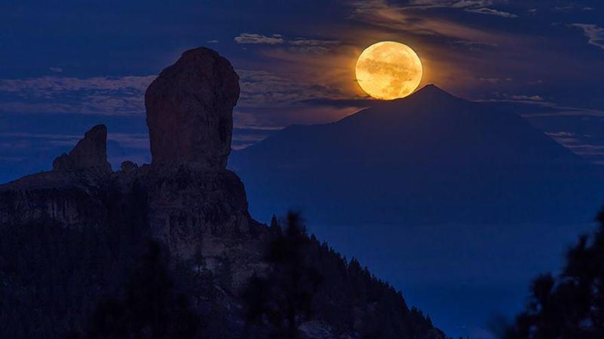 Superluna, vista desde Gran Canaria (03/12/17)