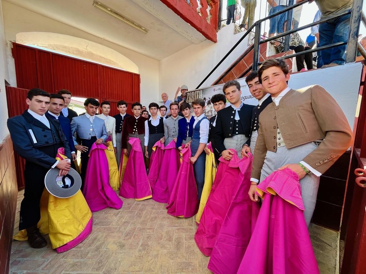 Los participantes en el II Bolsín Taurino de Zorita.