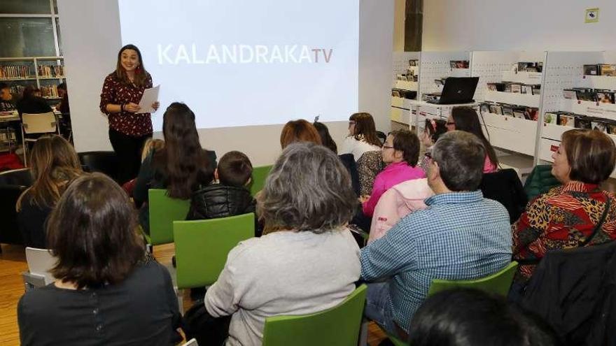 Beatriz Campos, ayer, durante la presentación del canal digital. // Alba Villar