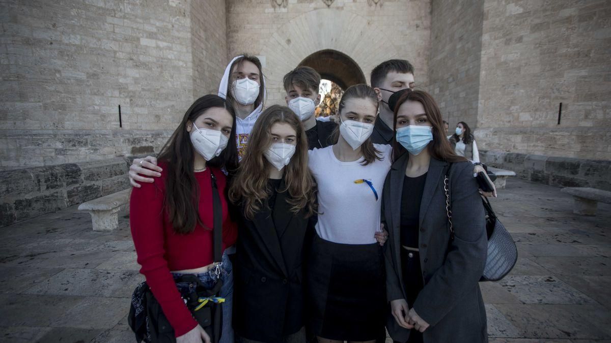 Un grupo de jóvenes ucranianos se ha quedado atrapado en Valencia tras el estallido de la invasión rusa.