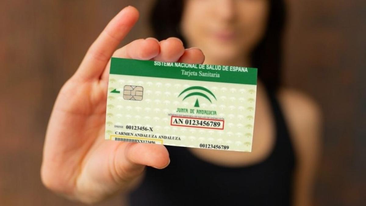 Este es uno de los modelos aún válidos de tarjeta sanitaria en Andalucía, pero se están fabricando otras más actualizadas