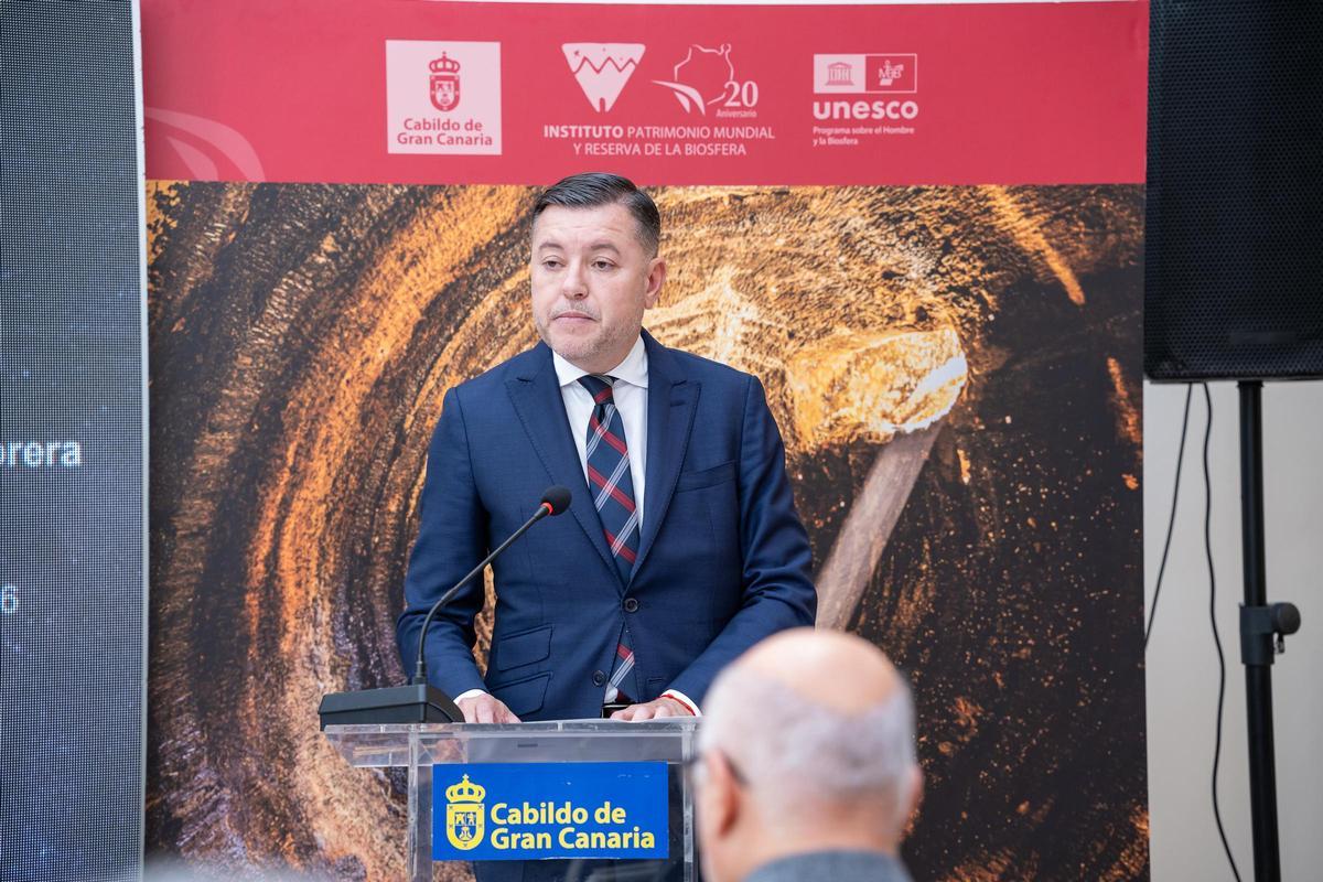 Homenaje del Cabildo de Gran Canaria a Cipriano Marín Cabrera
