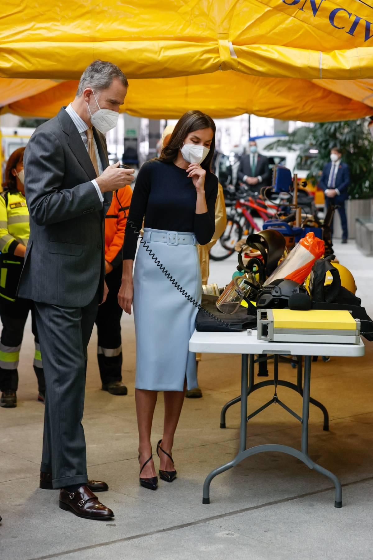 La reina Letizia en en 30 aniversario del Samur