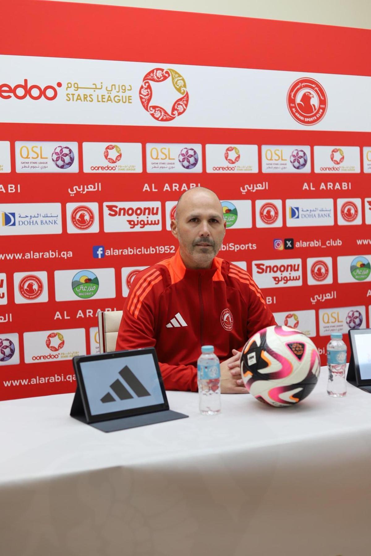 Yeray Rodríguez, entrenador lanzaroteño de fútbol del Al Arabi Doha, equipo de la Liga de las Estrellas en Qatar