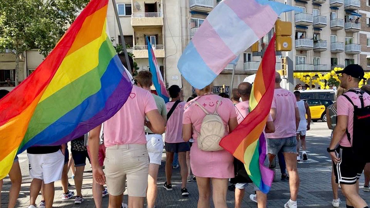 Manifestación a favor de los derechos de las personas LGBTI+