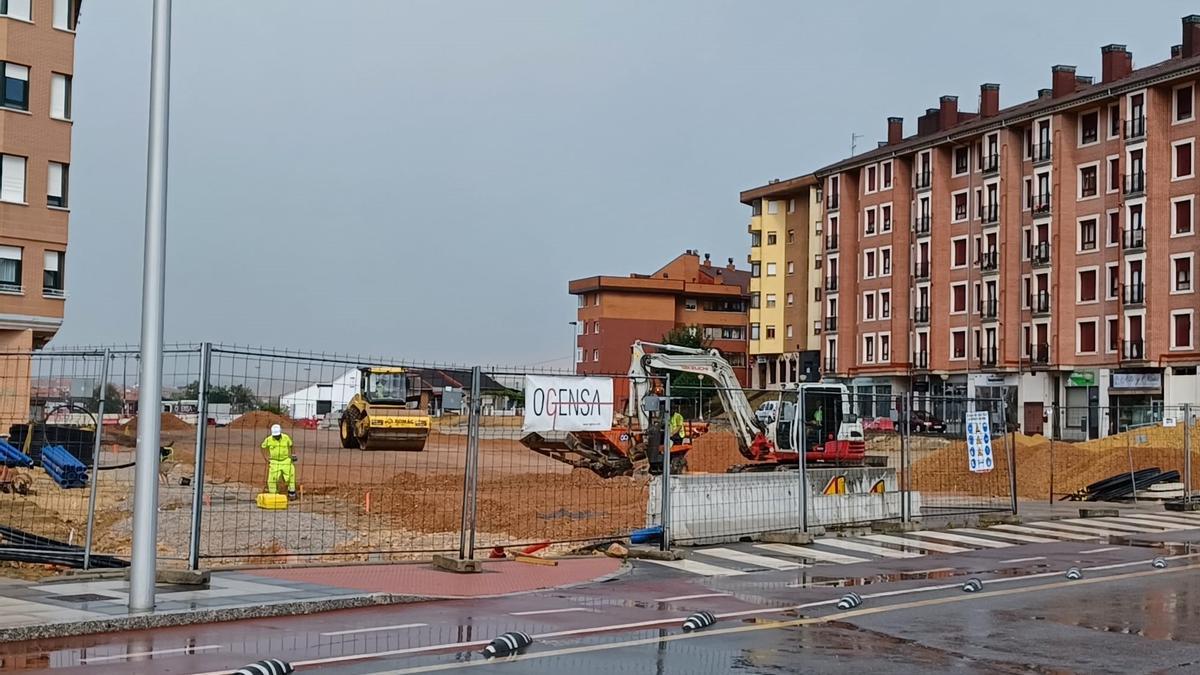 Obras en la zona de Santa Isabel