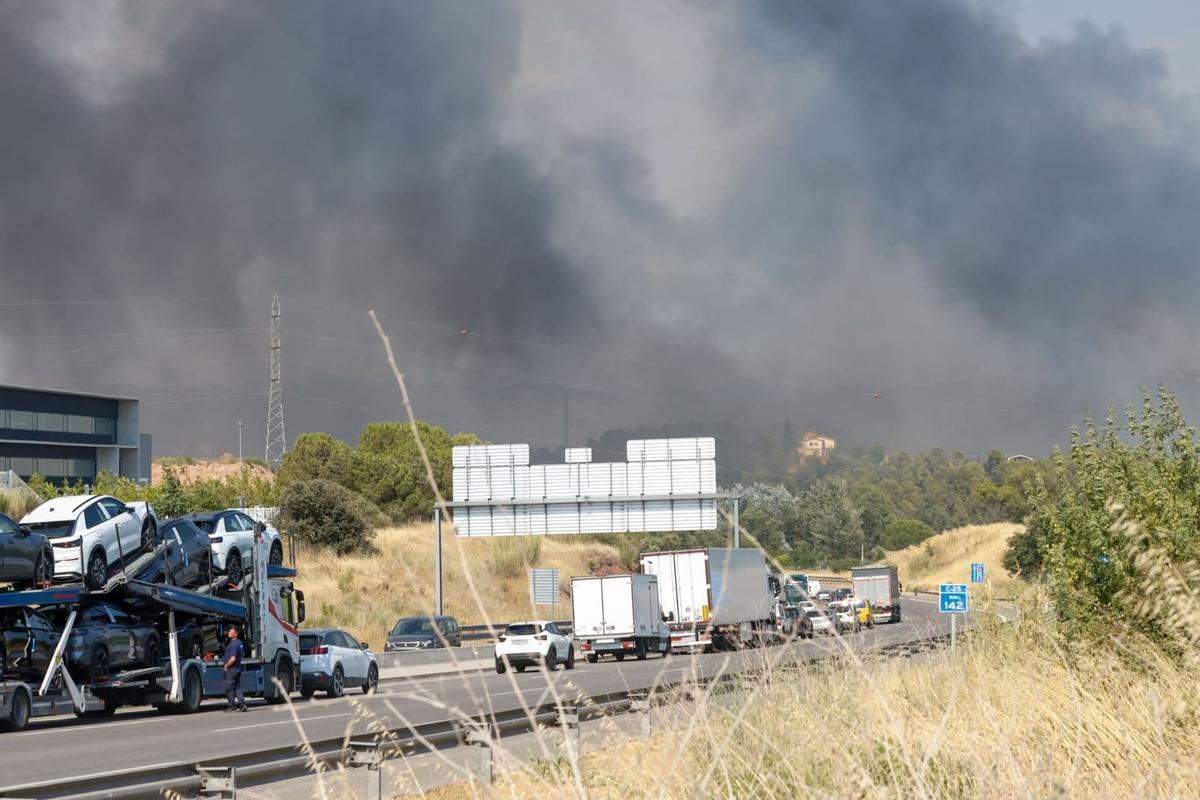 El foc de Navarcles i el Pont de Cabrianes, en imatges