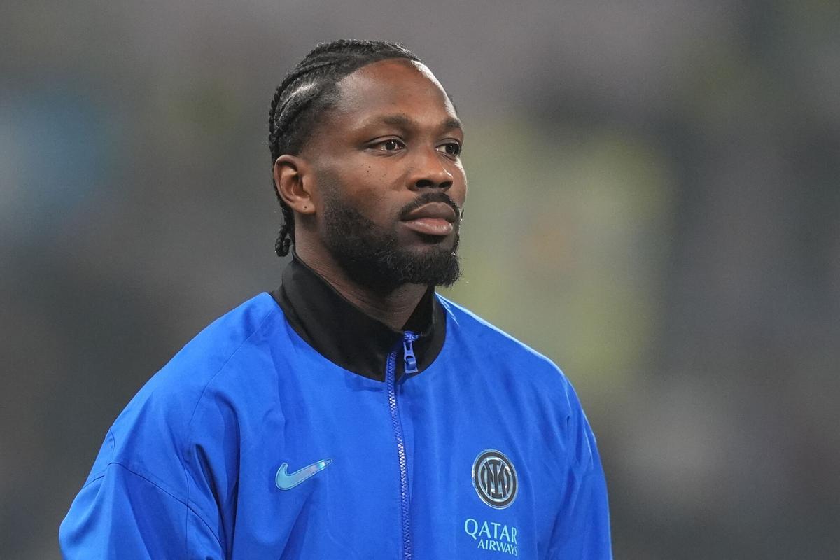 Marcus Thuram durante el partidos contra el Sassuolo