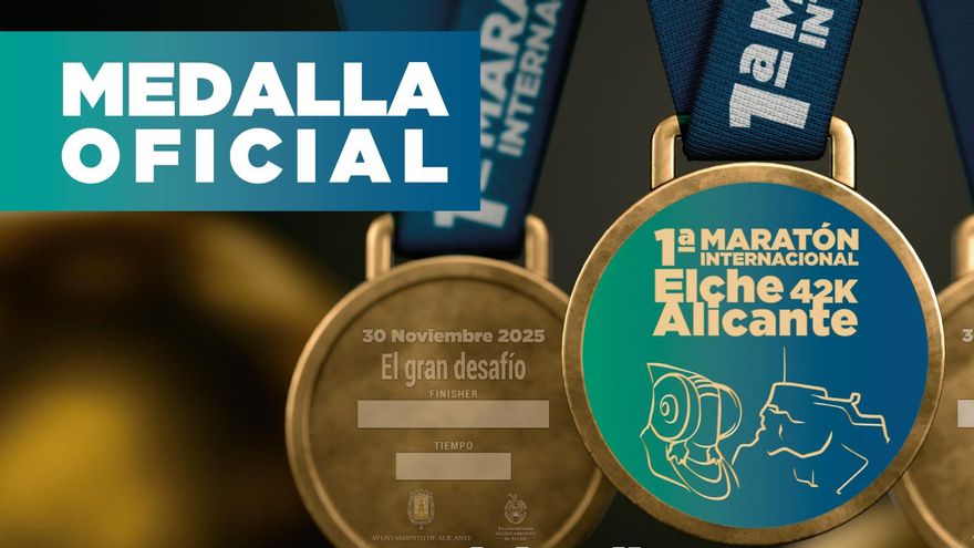 Las medallas de la Maratón Internacional Elche-Alicante tendrán las siluetas de la Dama y la Cara del Moro
