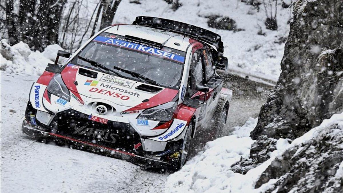 Ogier bajo la nieve en Monza.