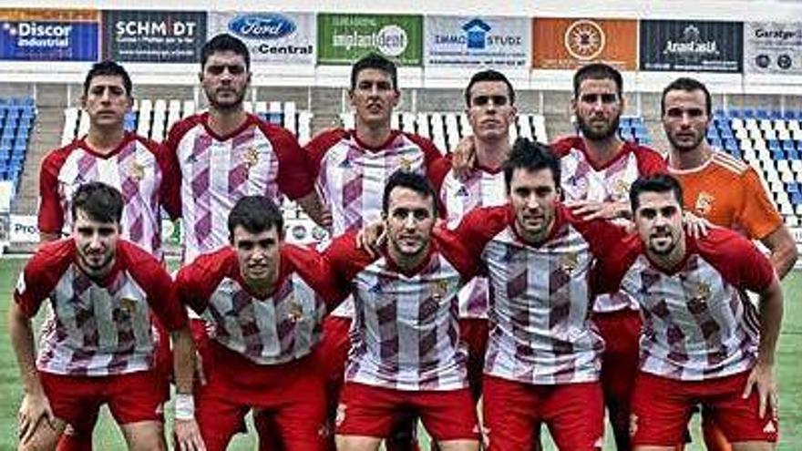 L&#039;equip del Manresa que va sortir al camp del Figueres, diumenge