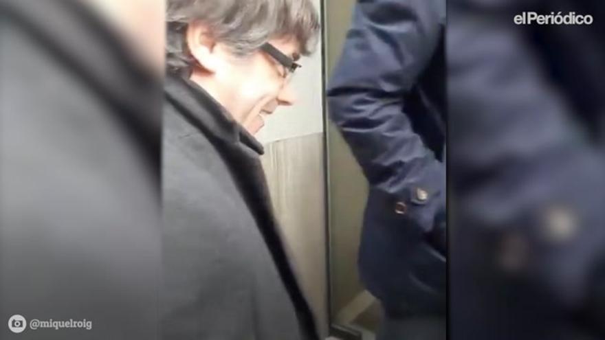 Así fue el viaje de Puigdemont a Bruselas