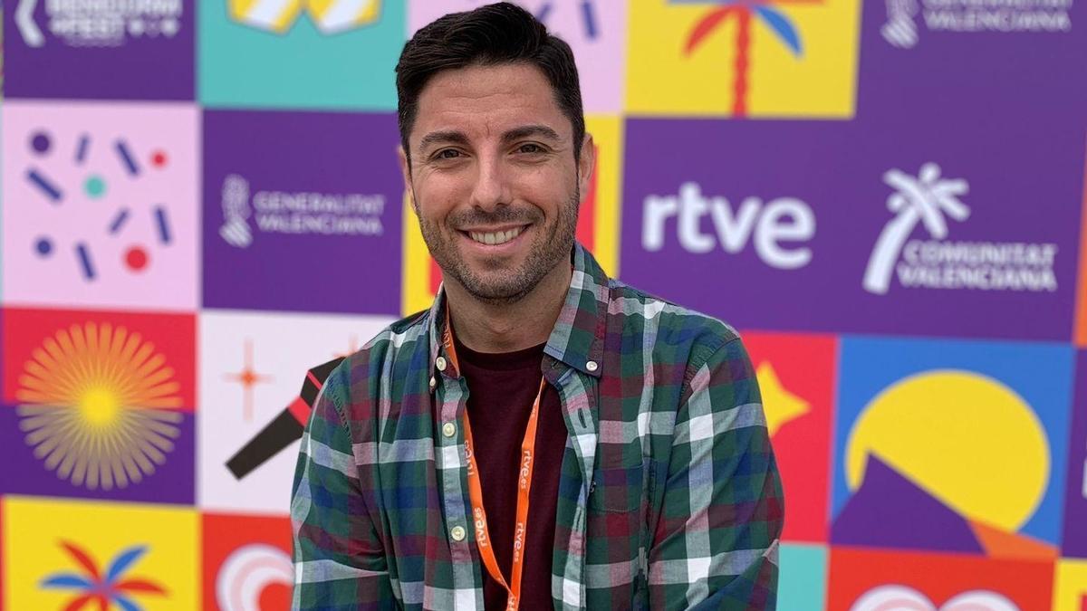 El periodista extremeño Fernando Macías Calvo en el Benidorm Fest.