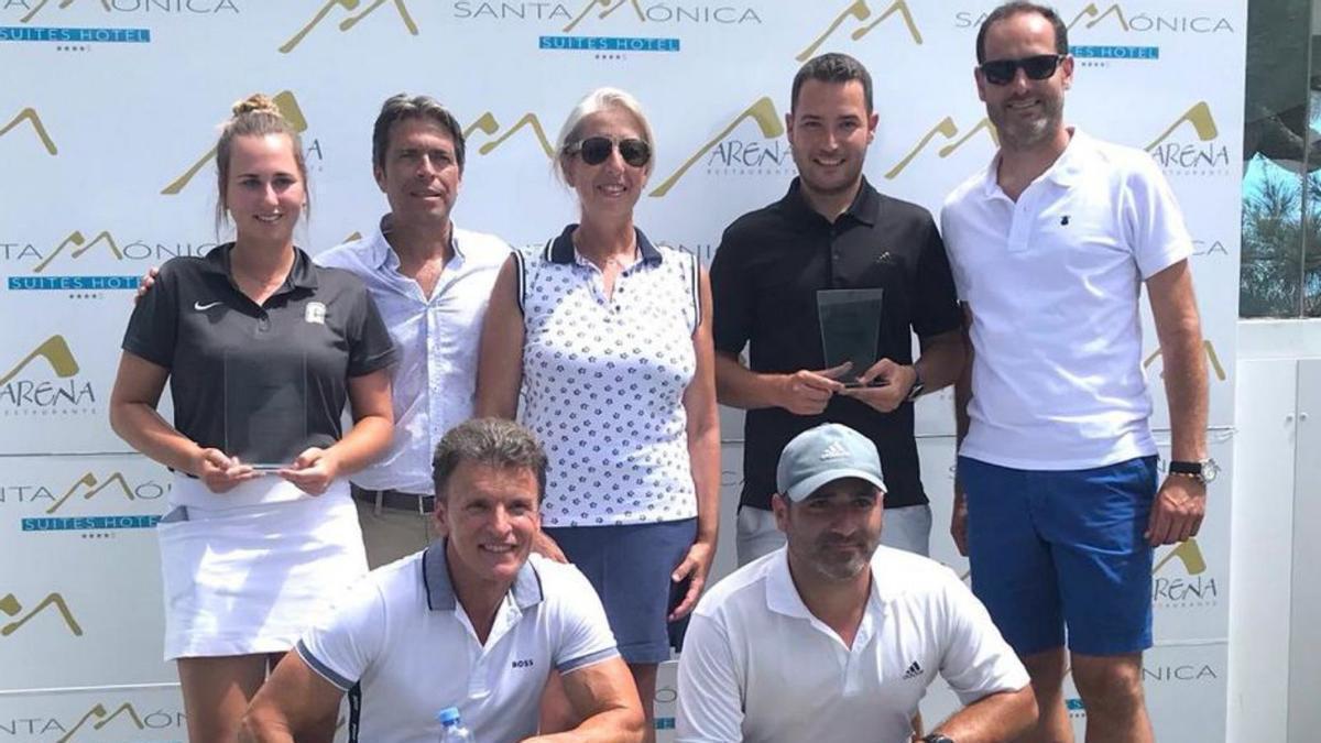 Los jugadores más destacados del torneo, ayer en Maspalomas Golf.