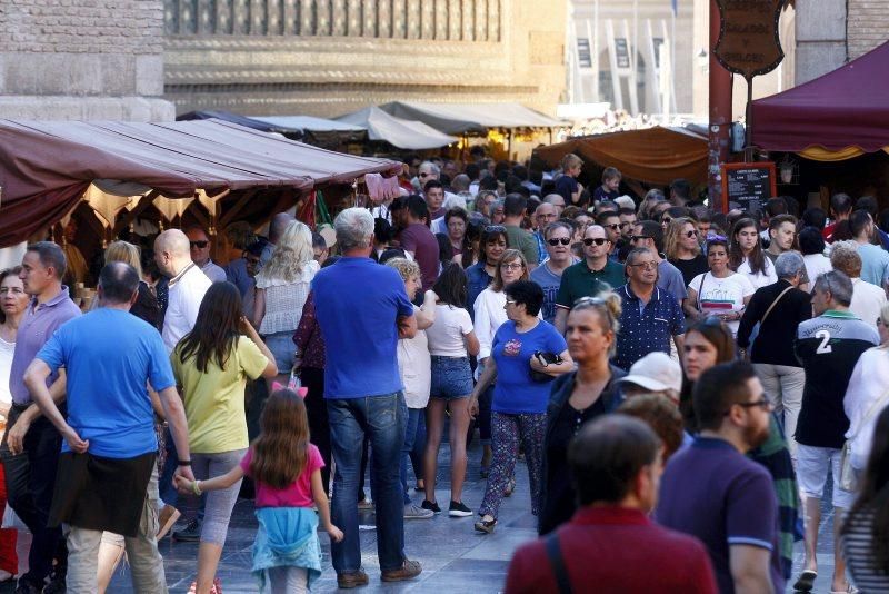 Mercado medieval en Zaragoza