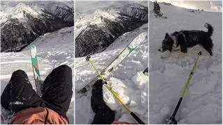 El vídeo de la esquiadora Ares Masip al ser empujada por un alud en Andorra