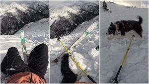 El vídeo de la esquiadora Ares Masip al ser empujada por un alud en Andorra