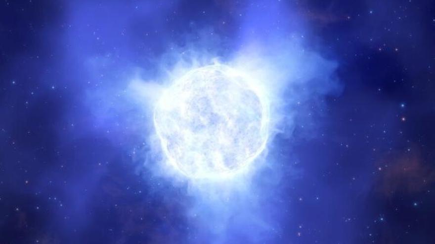 Misterio en torno a una lejana estrella masiva.