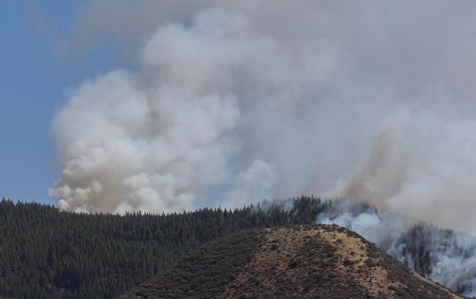 Incendio en Artenara (Gran Canaria)