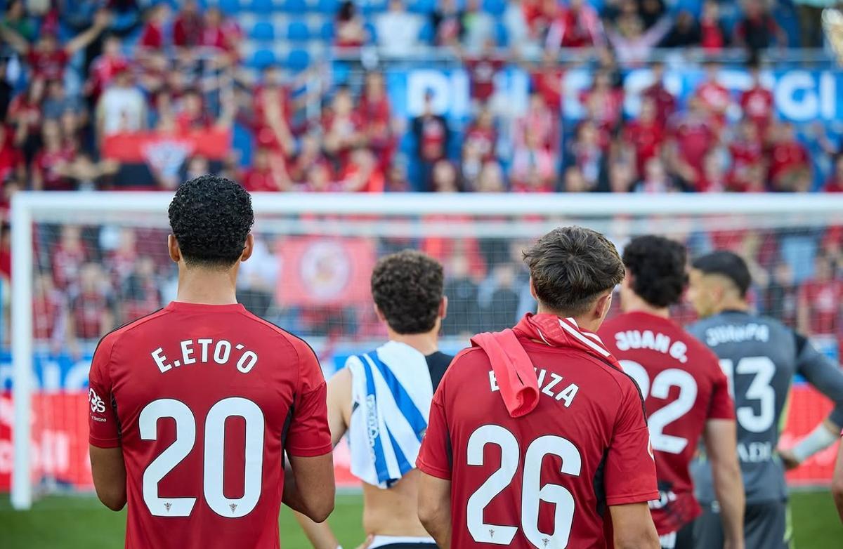 Eto'o en su etapa en el Mirandés