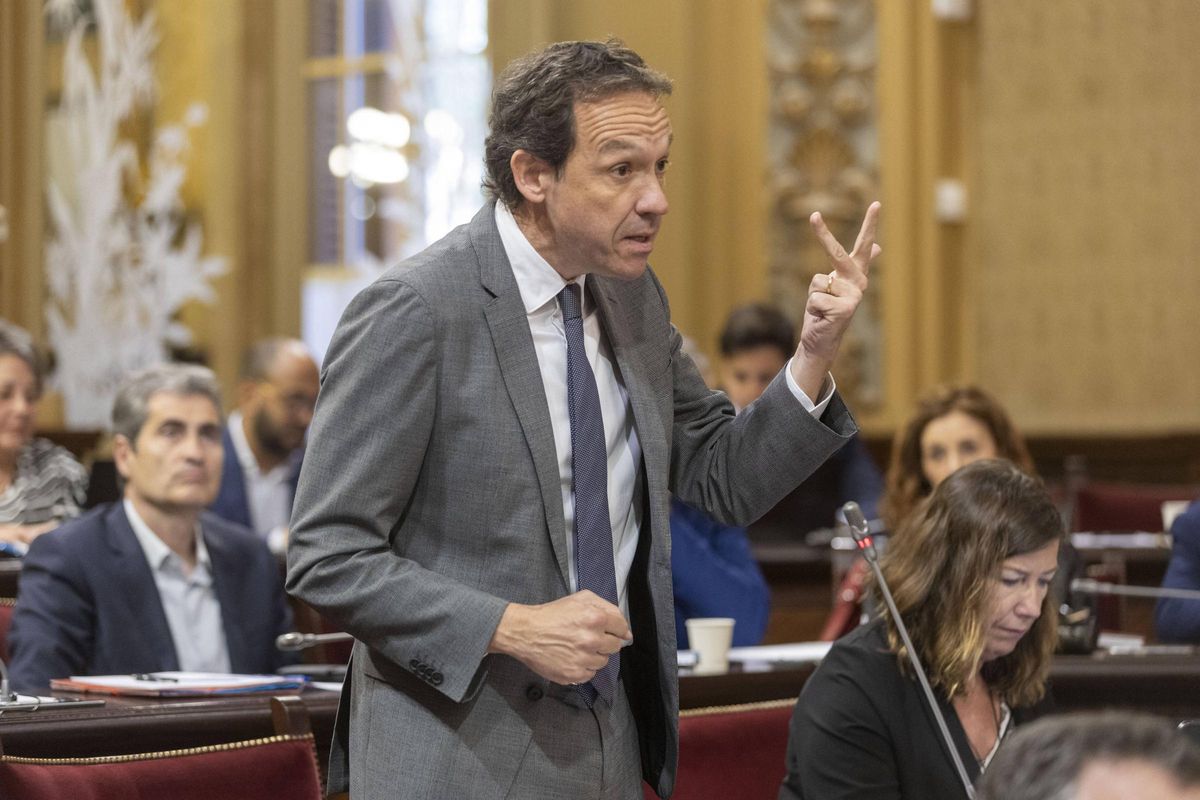 El diputado socialista menorquín Marc Pons, en el Parlament