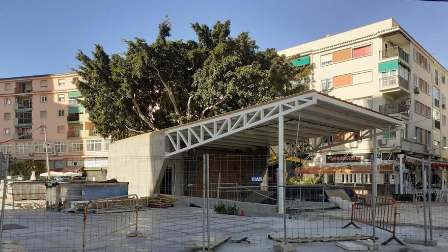 Las obras de la plaza de La Nogalera de Torremolinos se retomarán el 21 de marzo
