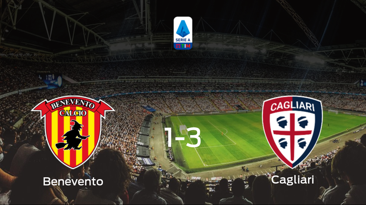 El Cagliari se impone al Benevento y consigue los tres puntos (1-3)