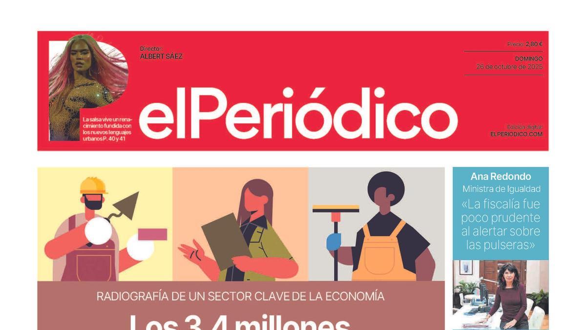 La portada de EL PERIÓDICO del 26 de octubre de 2025